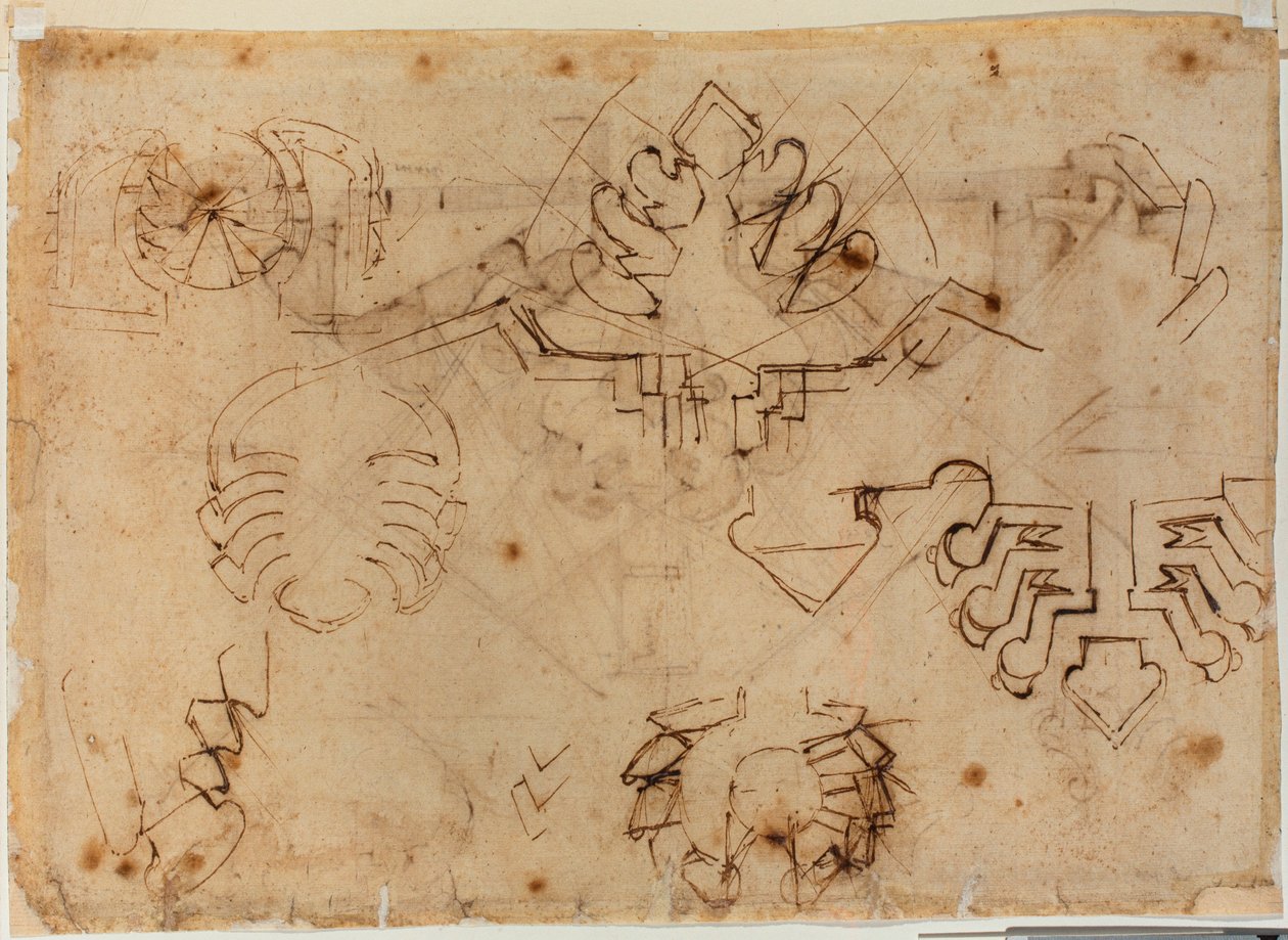 Studier för befästningar av Michelangelo Buonarroti