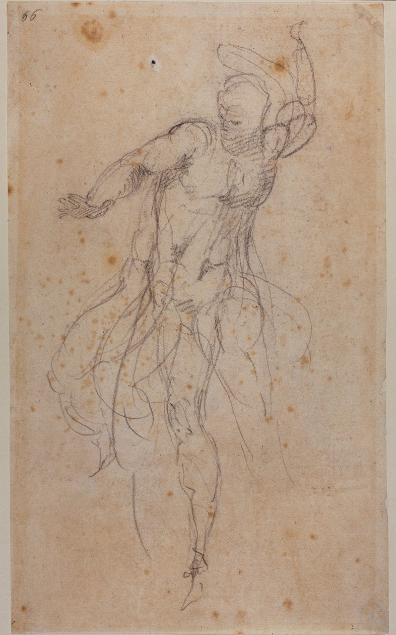 Studie för en uppstånden Kristus av Michelangelo Buonarroti
