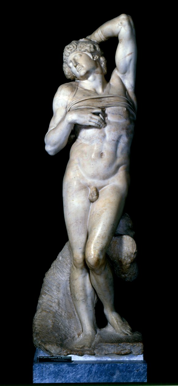 Den döende slaven, 1513-15 av Michelangelo Buonarroti