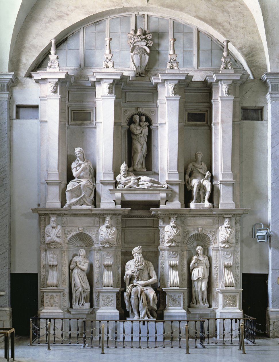 Påven Julius II:s grav (1453-1513) (marmor) av Michelangelo Buonarroti