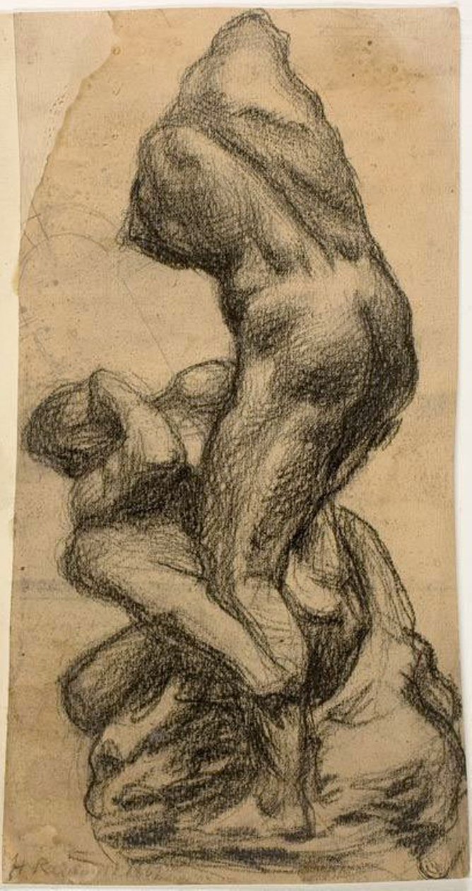 Två kämpande figurer av Michelangelo Buonarroti