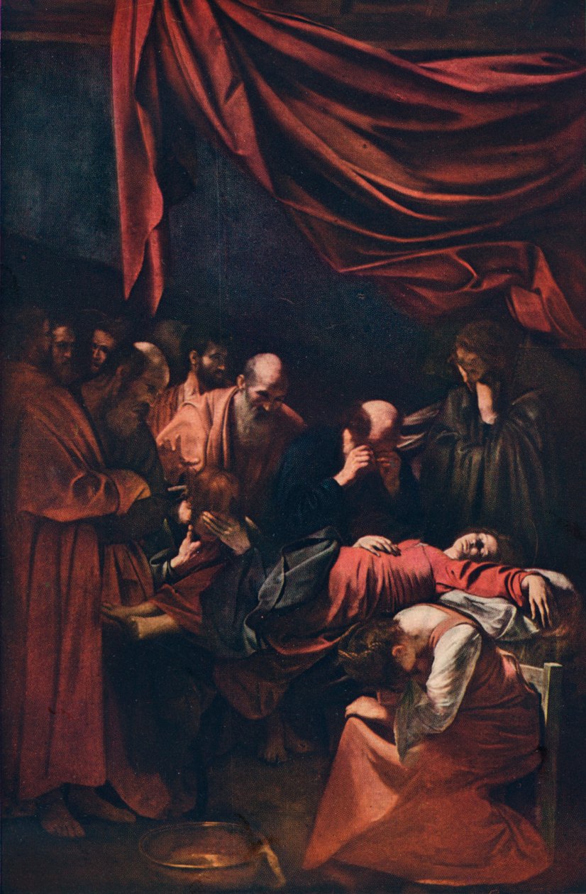 Jungfruns död, c1606 av Michelangelo Merisi Caravaggio
