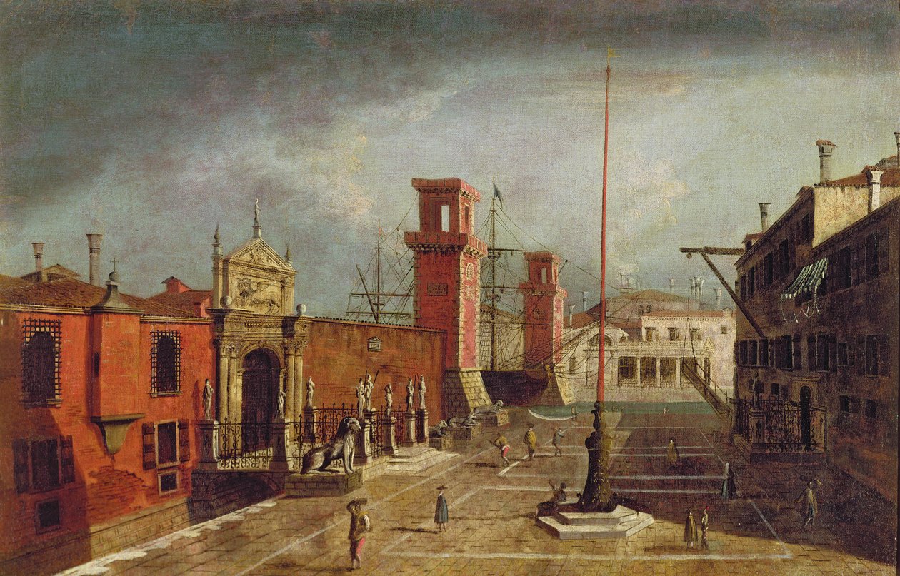 Arsenale, Venedig av Michele Marieschi