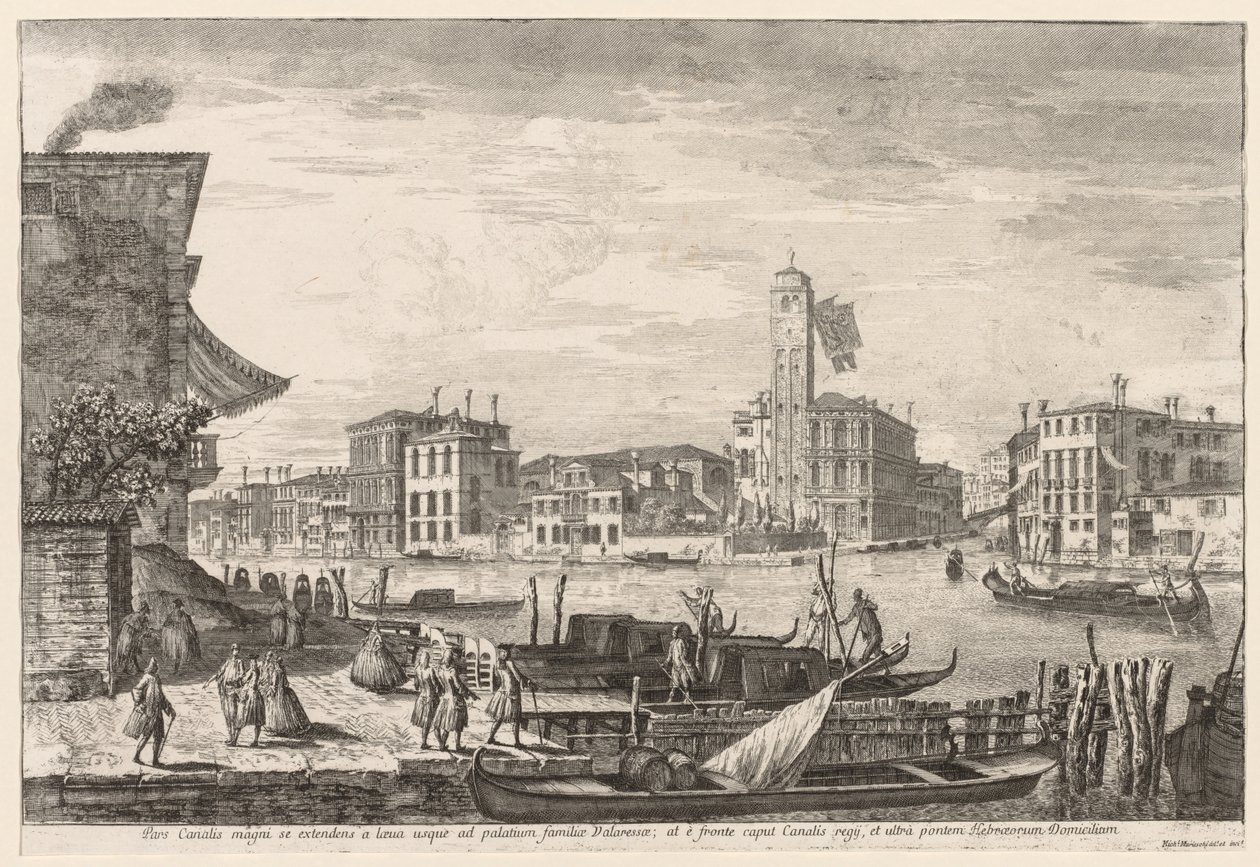Utsikt över Venedig: Cannaregio av Michele Marieschi
