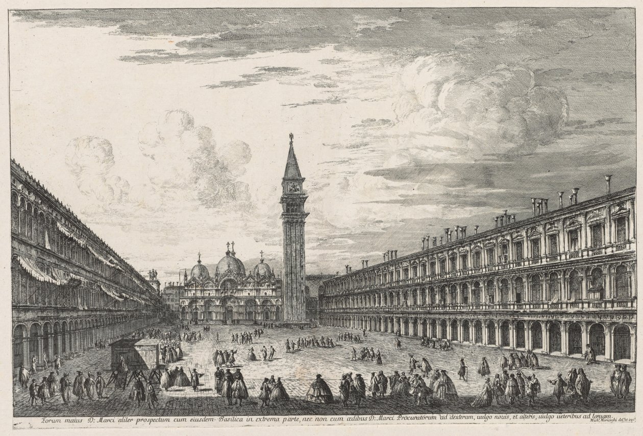 Utsikt över Venedig: Piazza SAN. Marco av Michele Marieschi