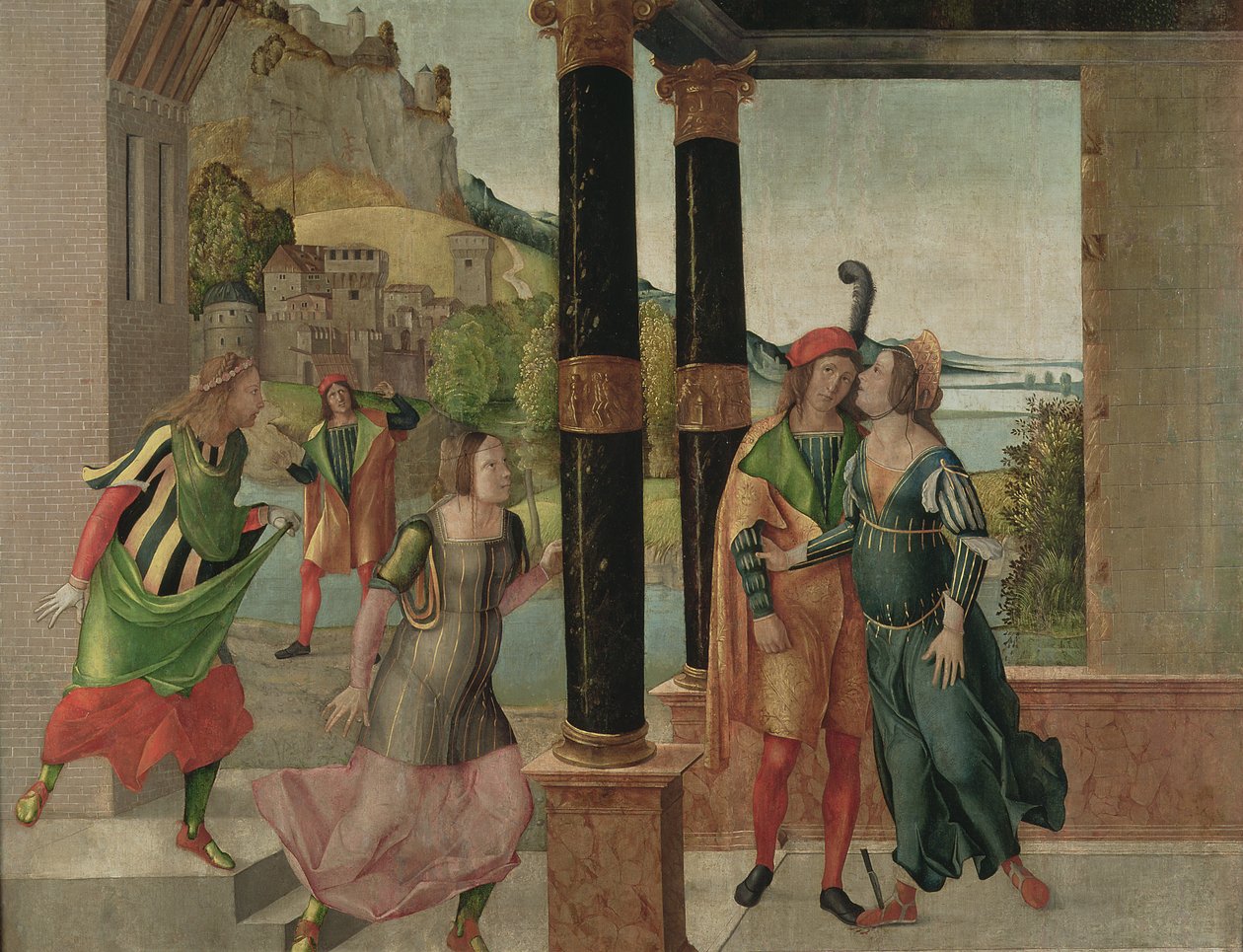 Brutus och Portia, c.1500-50 av Michelle da Verona