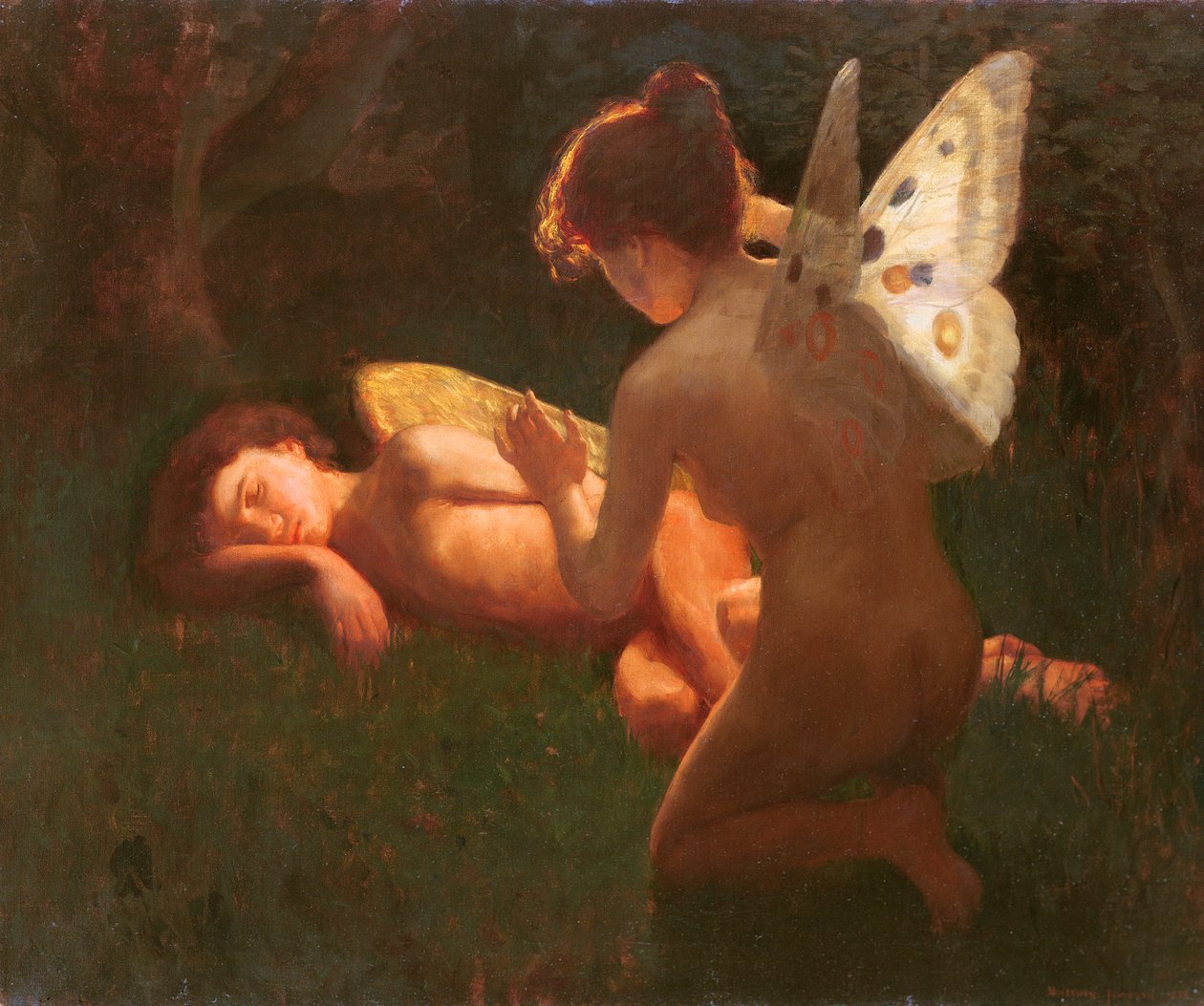 Amor och psyke, 1898 av Middleton Jameson