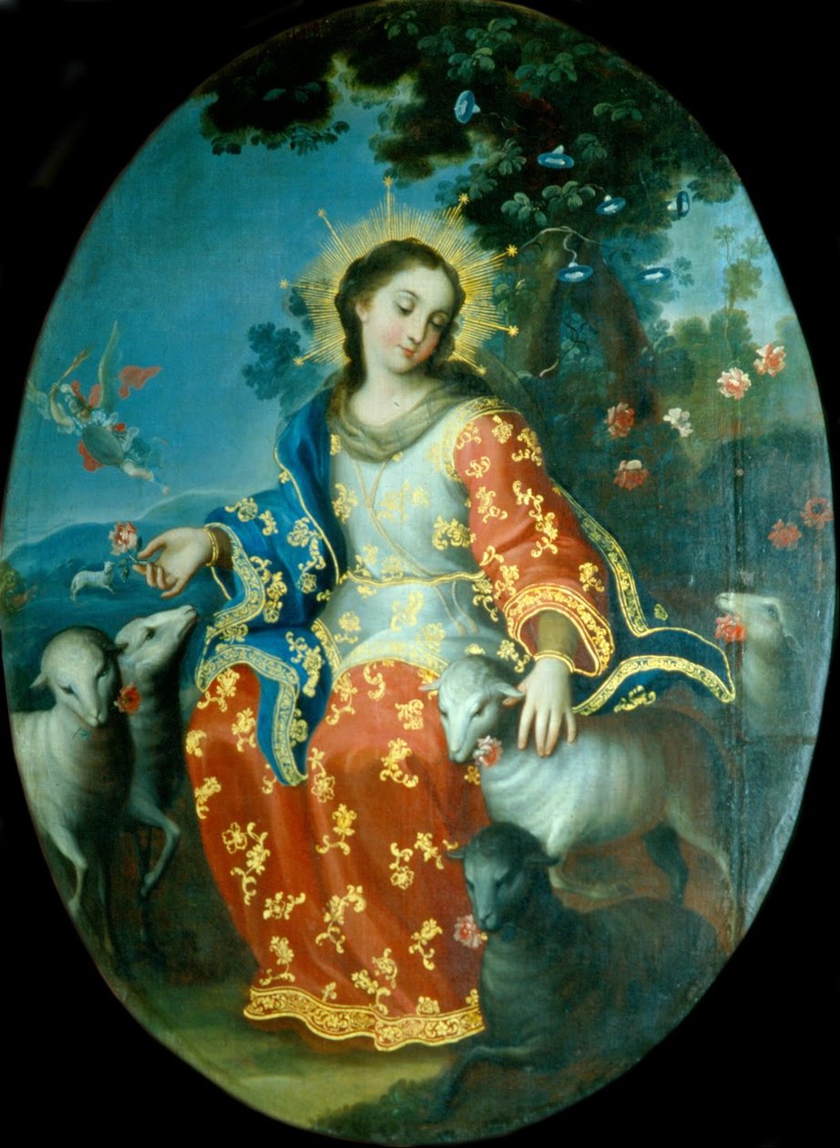 nEspanol: La Divina PastoranThe Divine Shepherdess  av Miguel Cabrera