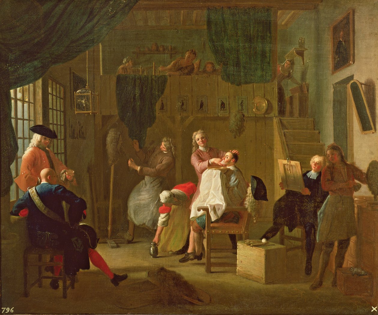Frisörsalongen av Miguel Angel Houasse