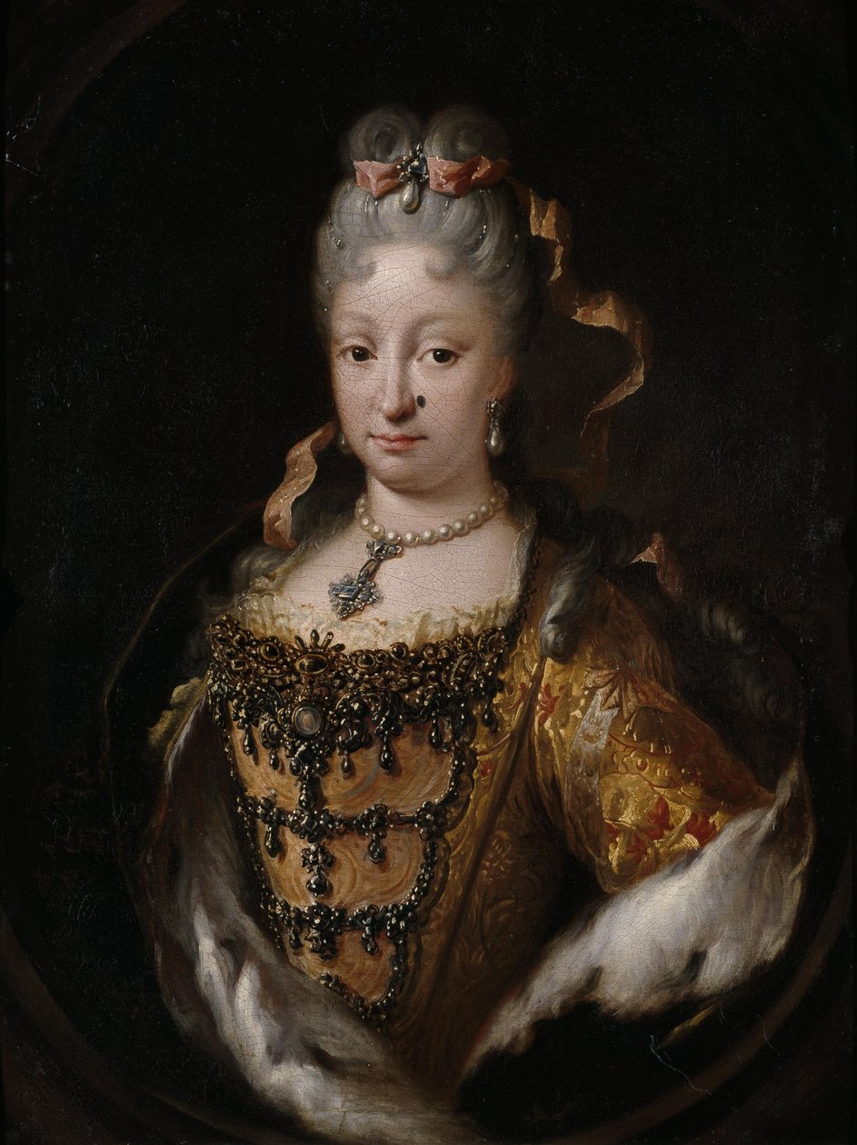 Spanska: Isabel de Farnesio Isabella Farnese av Miguel Jacinto Meléndez