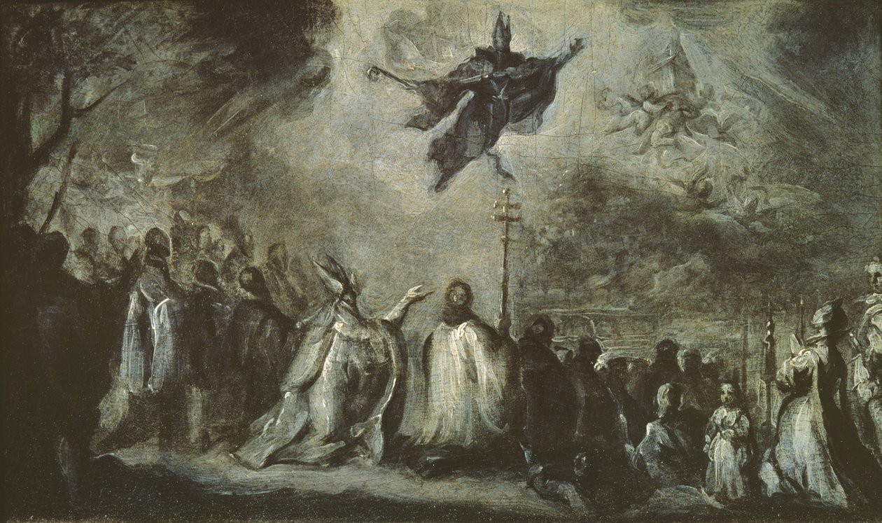 St Augustinus uppträdande av Miguel Jacinto Meléndez