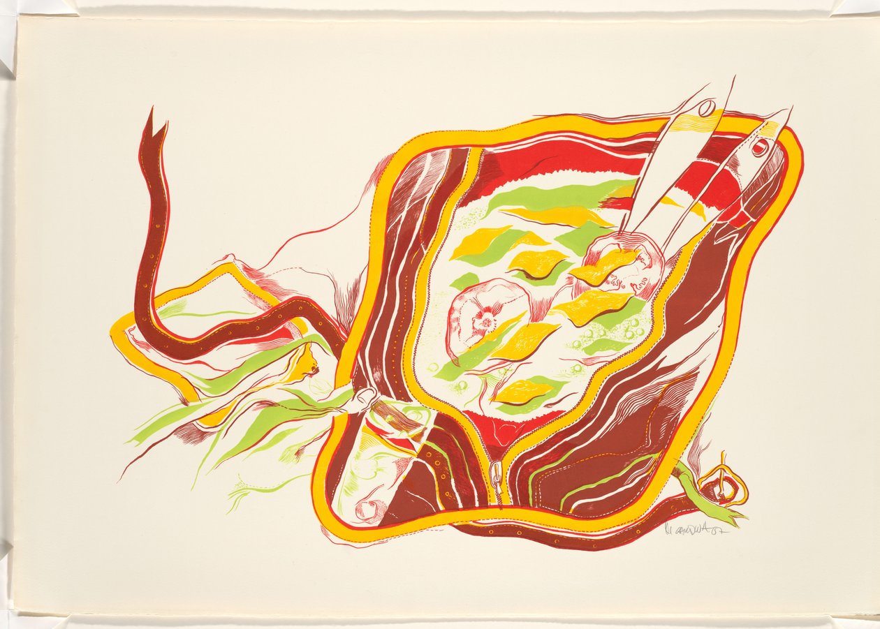 Rad av Miguel Ángel Cárdenas (signed by artist)
