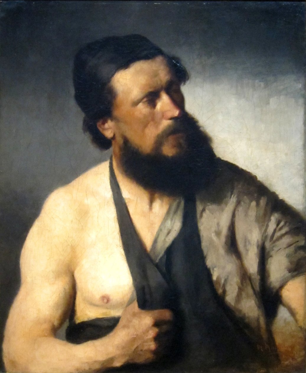 The Village Blacksmith av Mihály Munkácsy