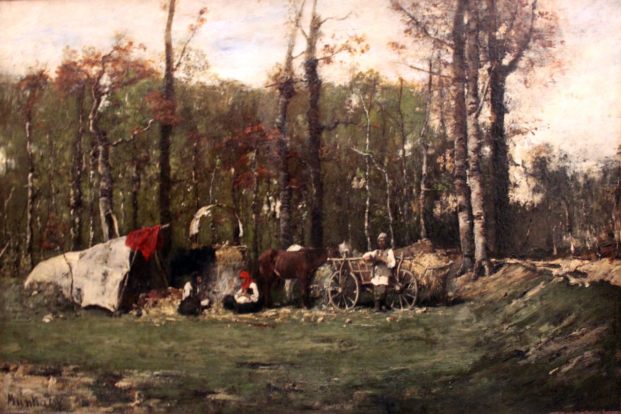 Gypsy camp av Mihály Munkácsy