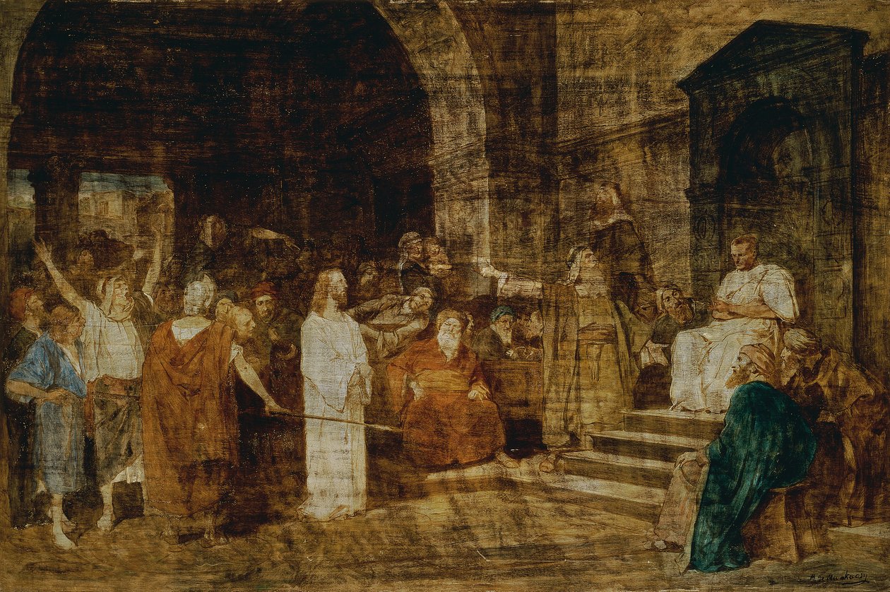 Kristus inför Pilatus av Mihály von Munkácsy
