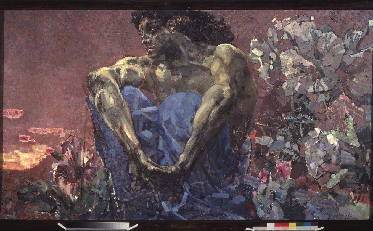 Den sittande demonen, 1890 av Mikhail Aleksandrovich Vrubel