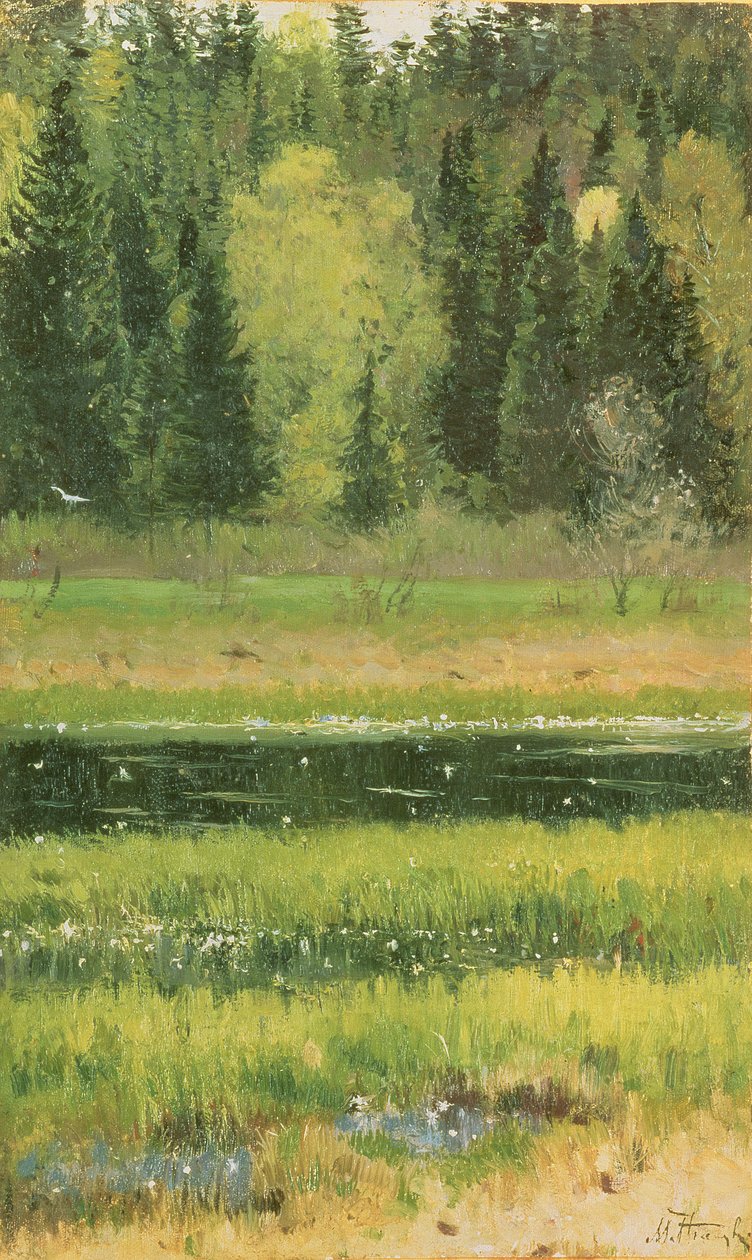 Landskap, 1890 av Mikhail Vasilievich Nesterov