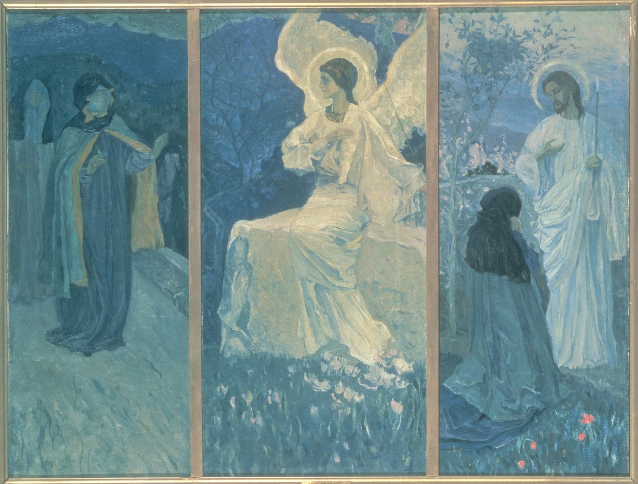 Uppståndelsen triptyk, 1922 av Mikhail Vasilievich Nesterov