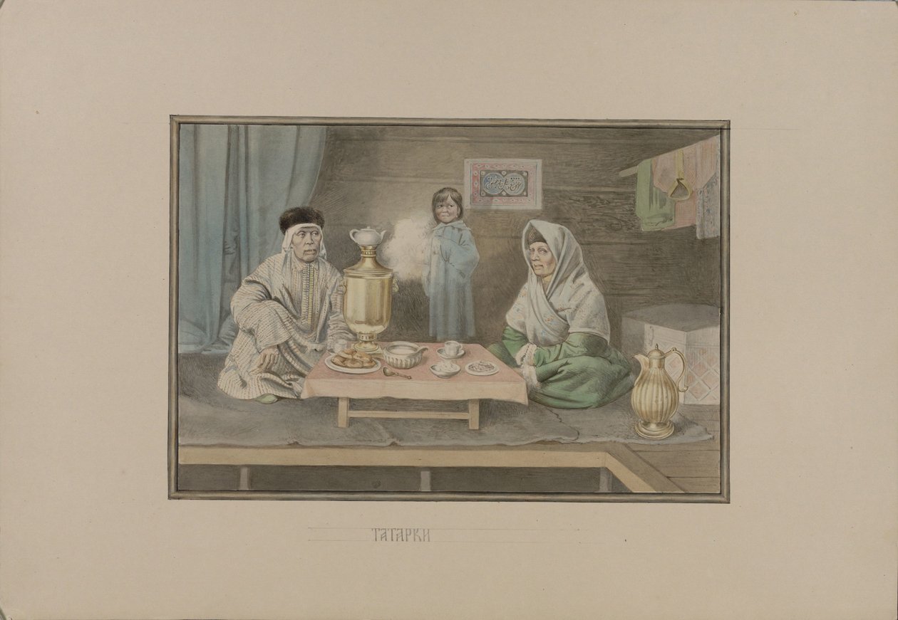 Tatariska kvinnor, 1862. av Mikhail Stepanovich Znamensky
