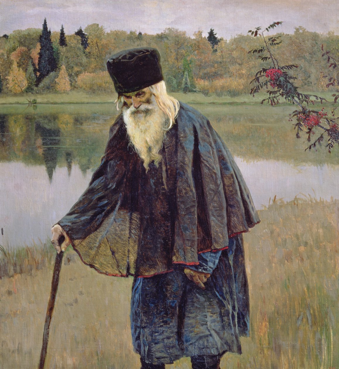 Eremit, 1888 av Mikhail Vasilievich Nesterov