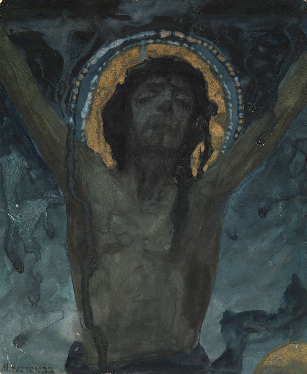 Kristus på korset av Mikhail Vasilievich Nesterov