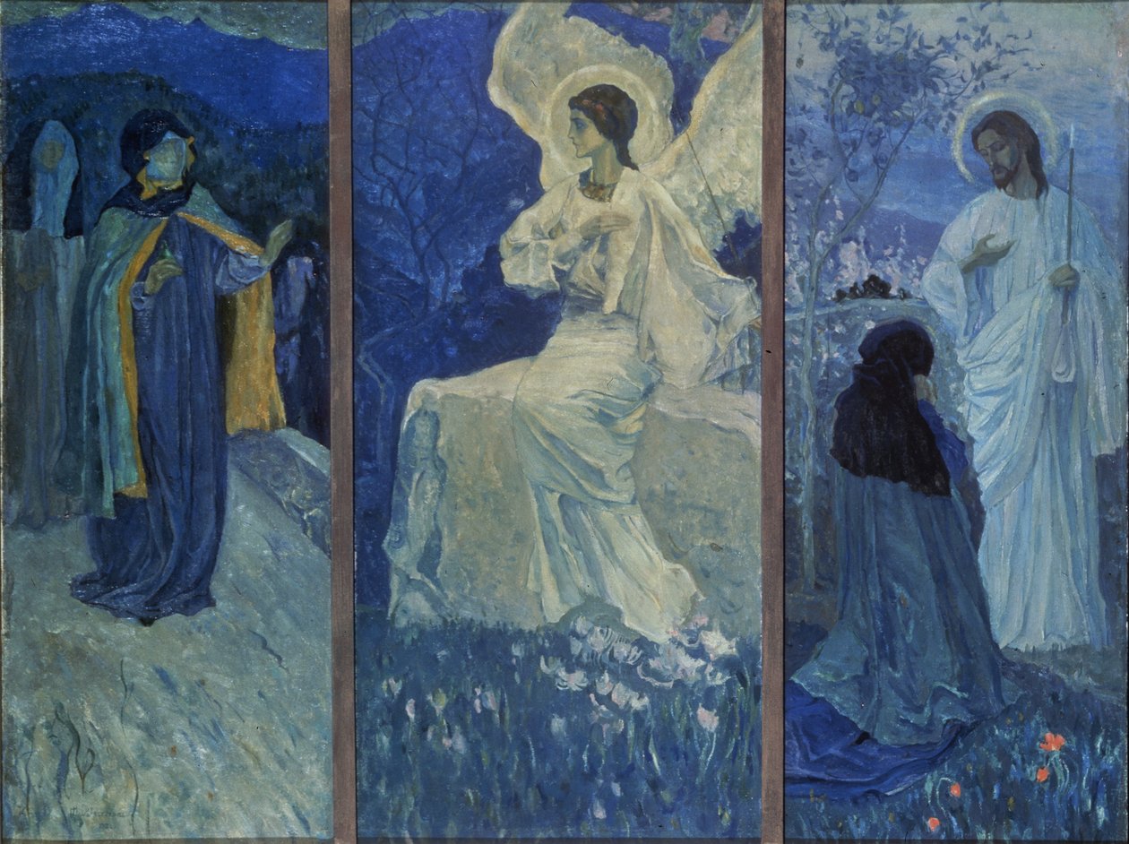 Uppståndelsens triptyk av Mikhail Vasilievich Nesterov
