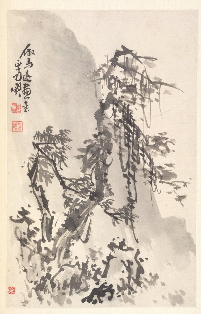 Landskap på sättet av Ma Yuan av Min Zhen