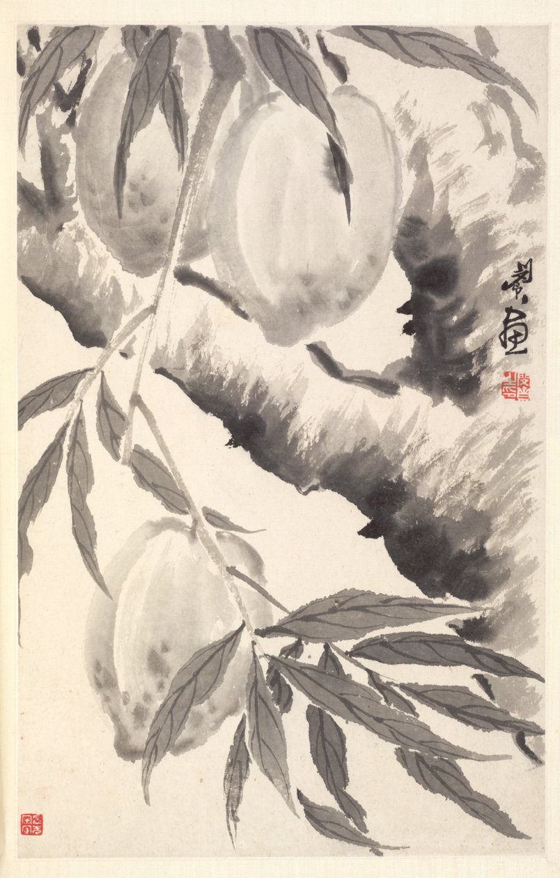 Persikor, 1788. av Min Zhen
