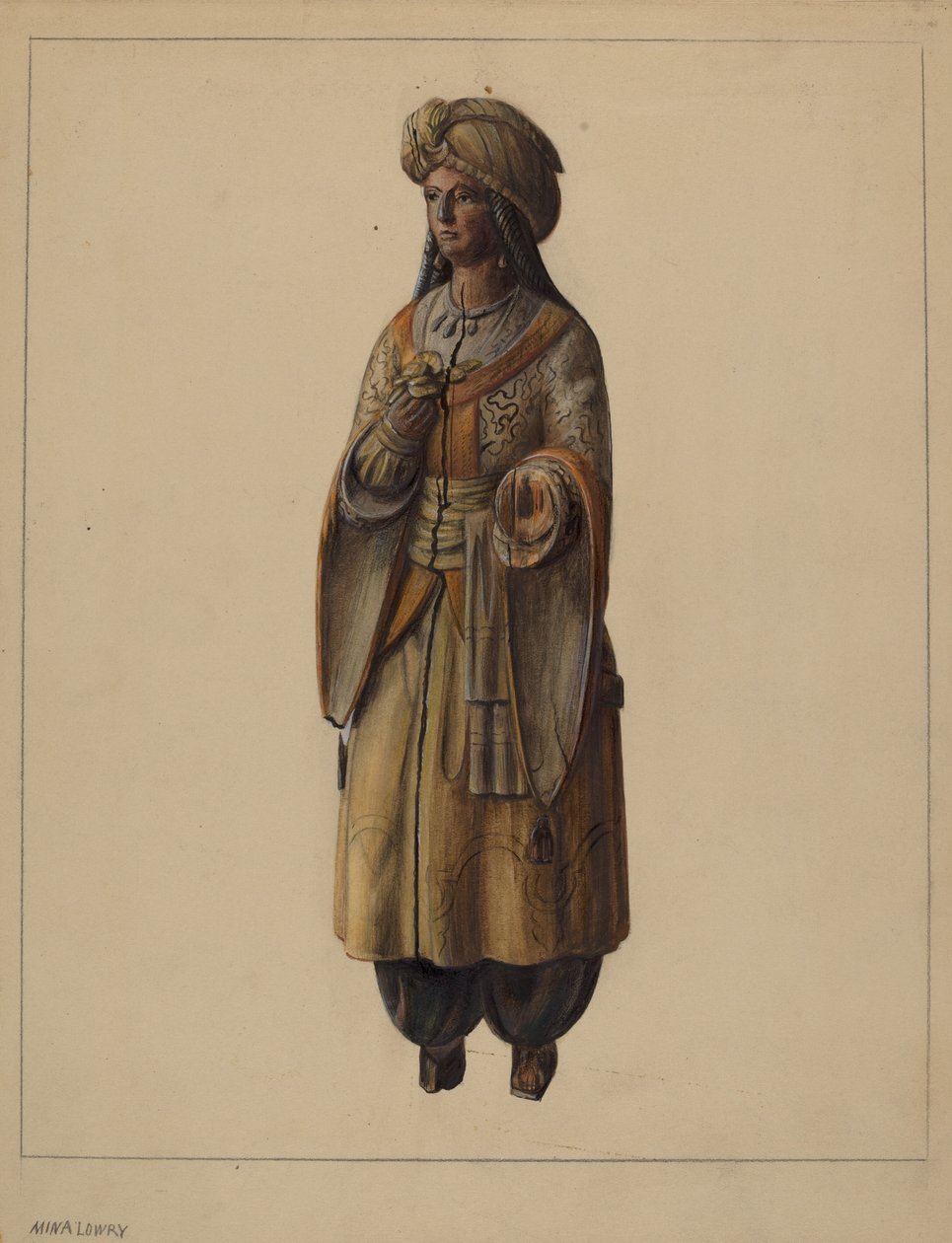 Cigarrbutiksfigur, c. 1937. av Mina Lowry