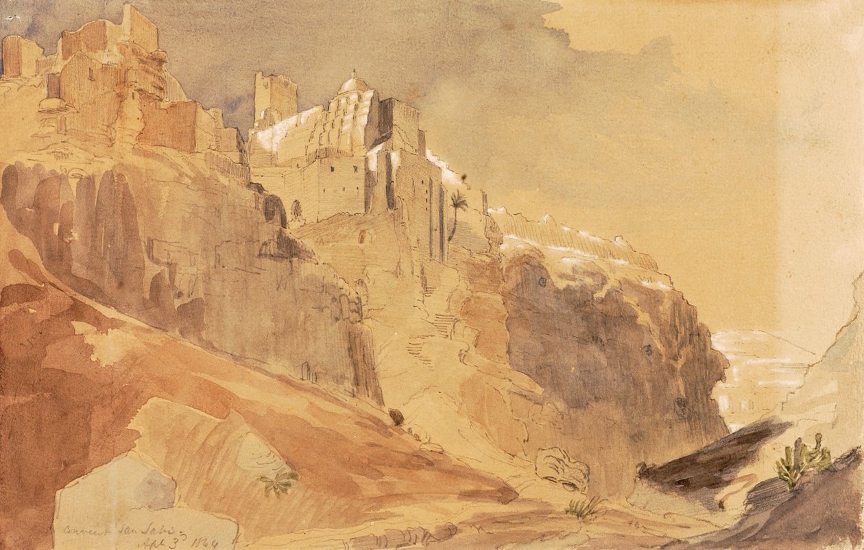 Klostret i San Sabi, 1844. av Miner Kilbourne Kellogg