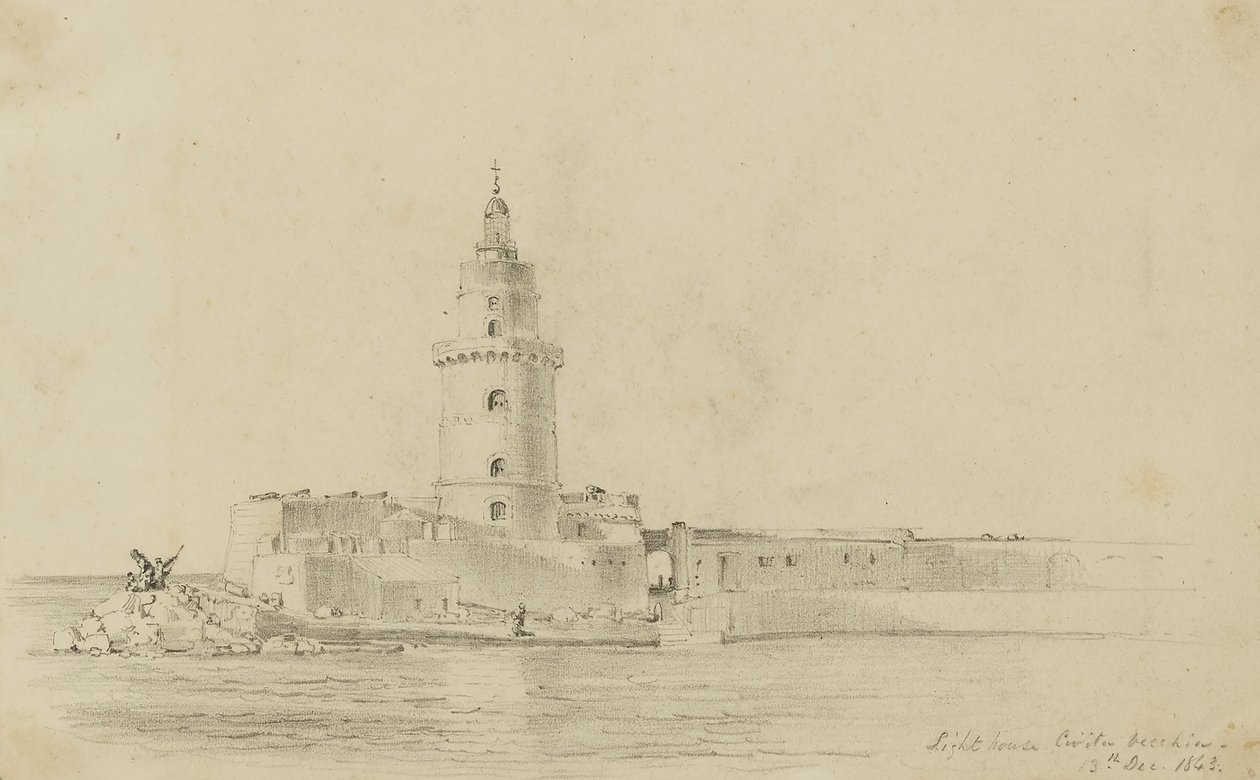Fyr, Civitavecchia av Miner Kilbourne Kellogg