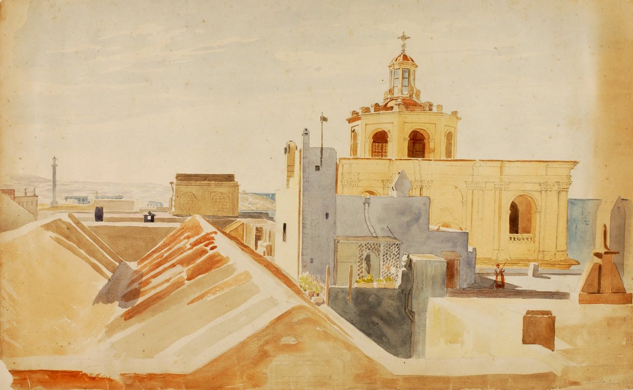 Malta, 1844. av Miner Kilbourne Kellogg