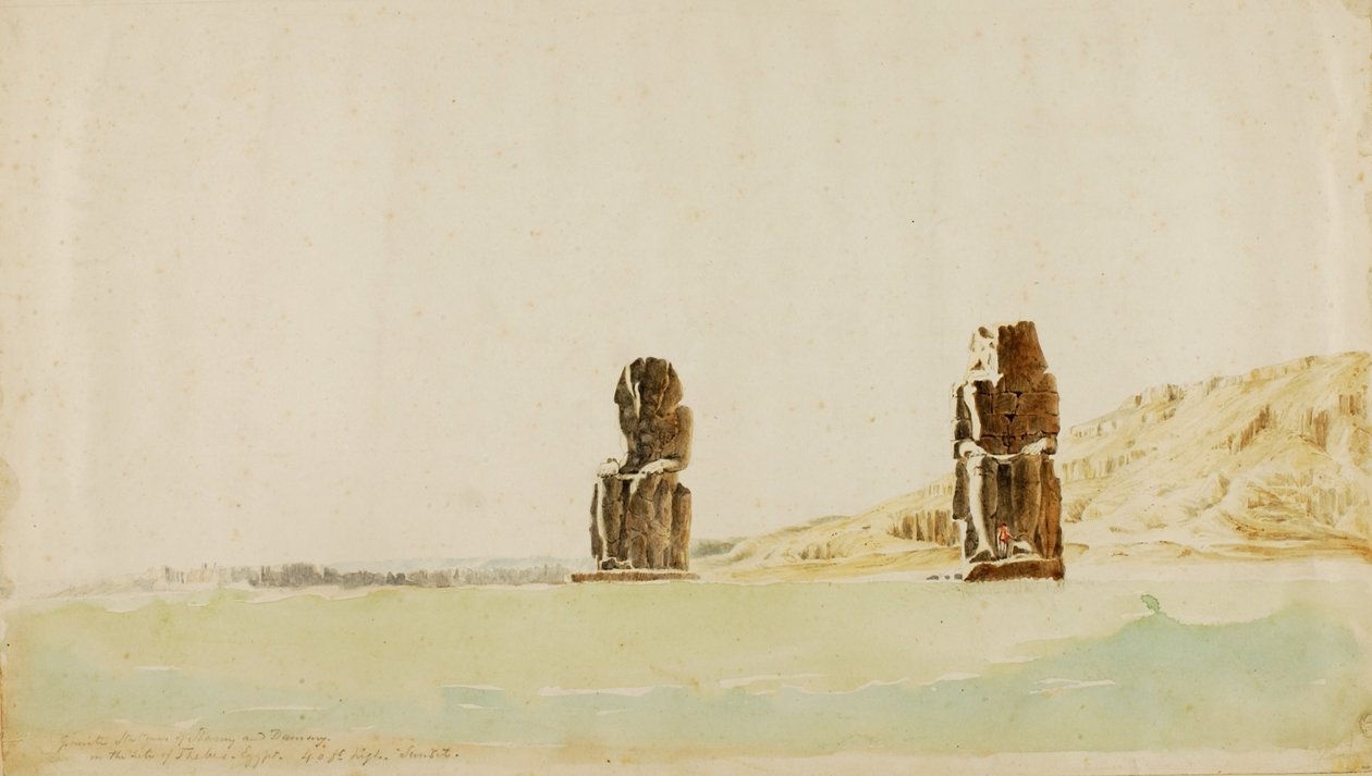 Statyer vid Memnon, Thebe av Miner Kilbourne Kellogg