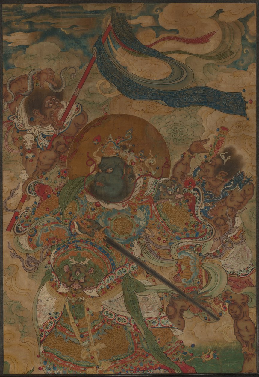Himmelske kung Virudhaka av Ming Dynasty Chinese School