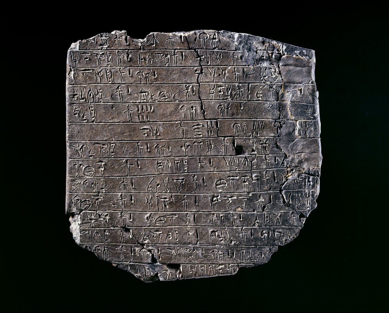 Tablett (bakad lera) av Minoan