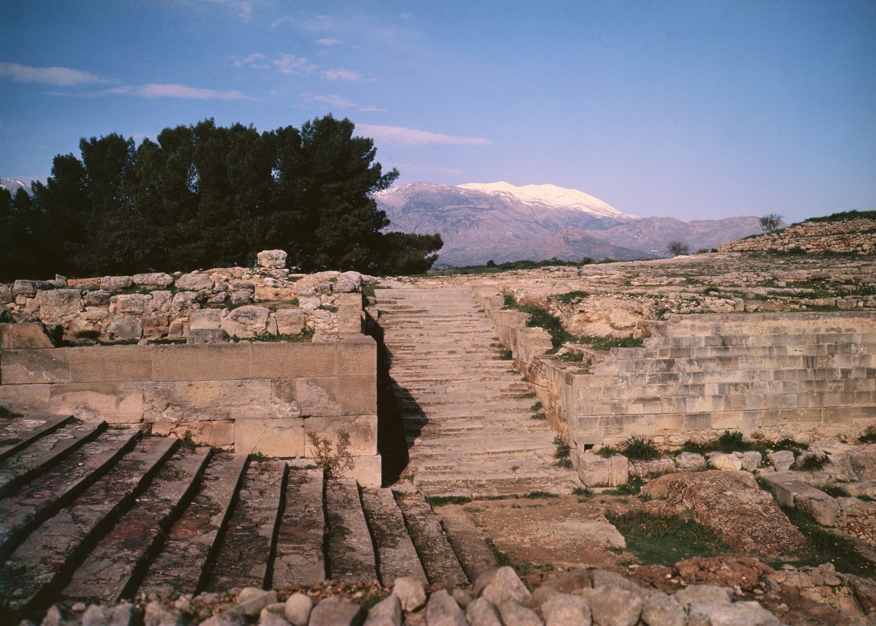 View of the Palace, c.1900-1700 BC  av Minoan