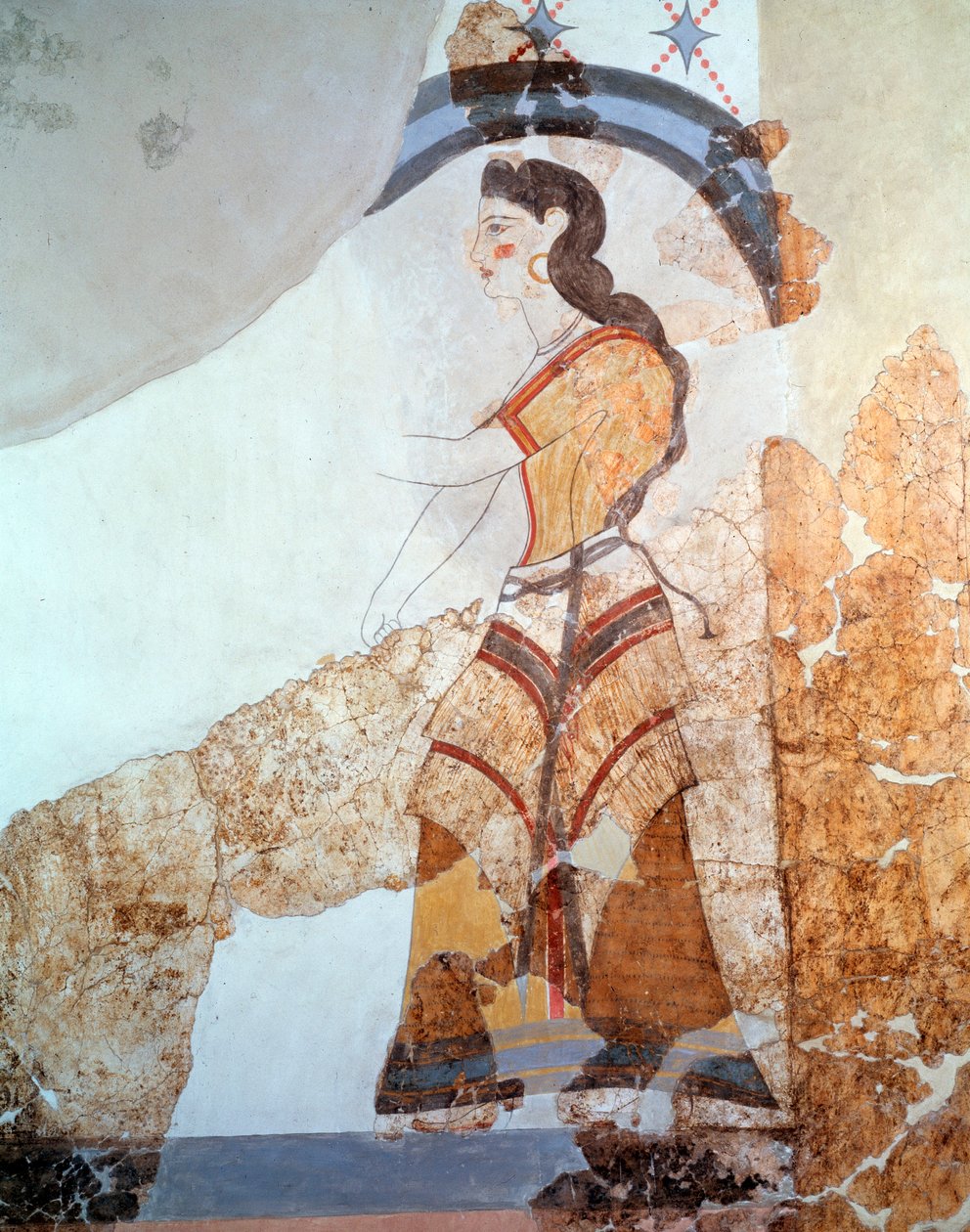 Kvinnlig figur (fresk av Minoan