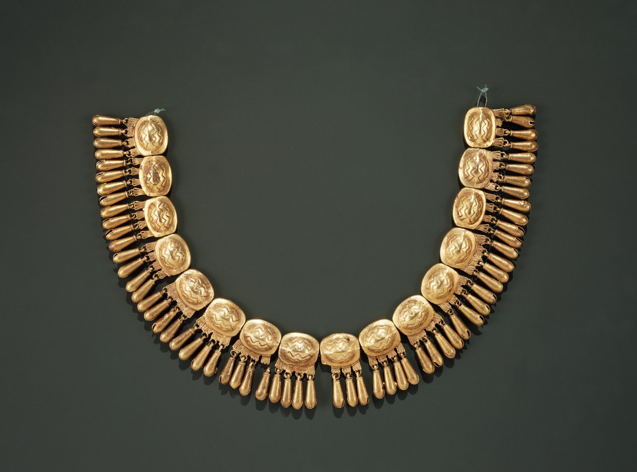 Halsband (guld) av Mixtec