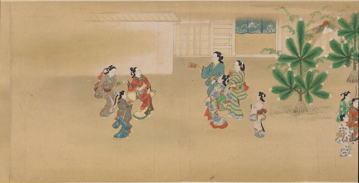 De tolv månadernas högtider, 1682-1752 av Miyagawa Chōshun