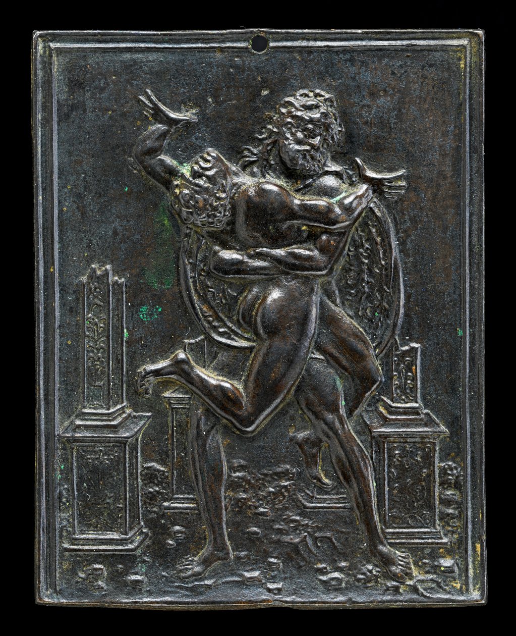Hercules och Antaeus av Moderno