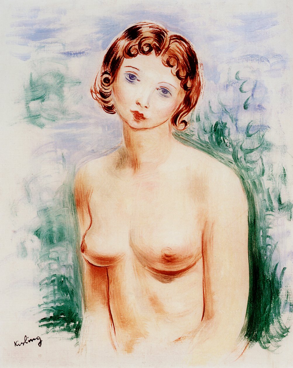 Naken kvinna, 1900-talet av Moise Kisling