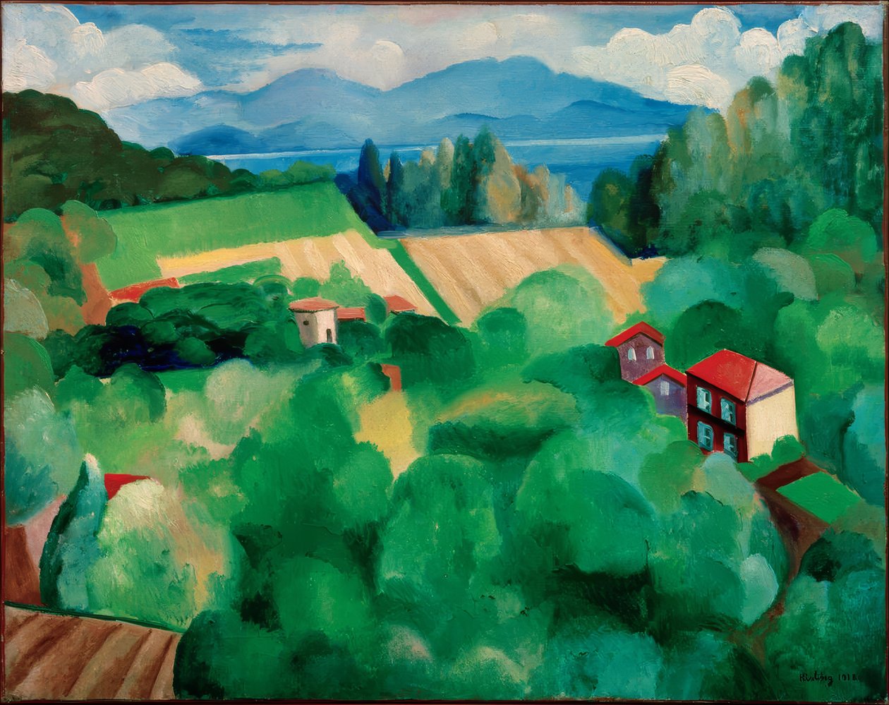 "Landskap i St Tropez av Moise Kisling
