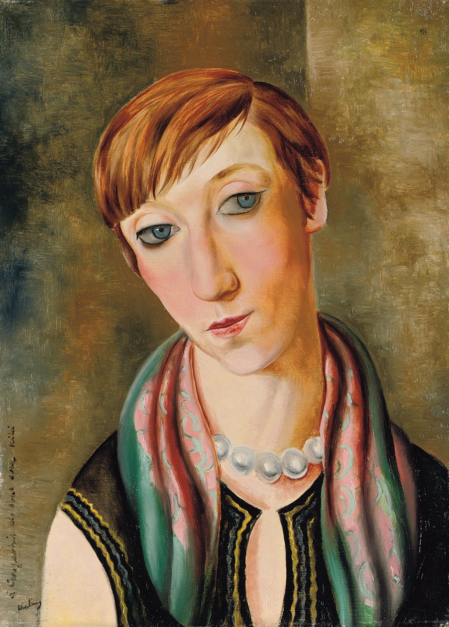 Porträtt av Madame Renee Kisling av Moise Kisling