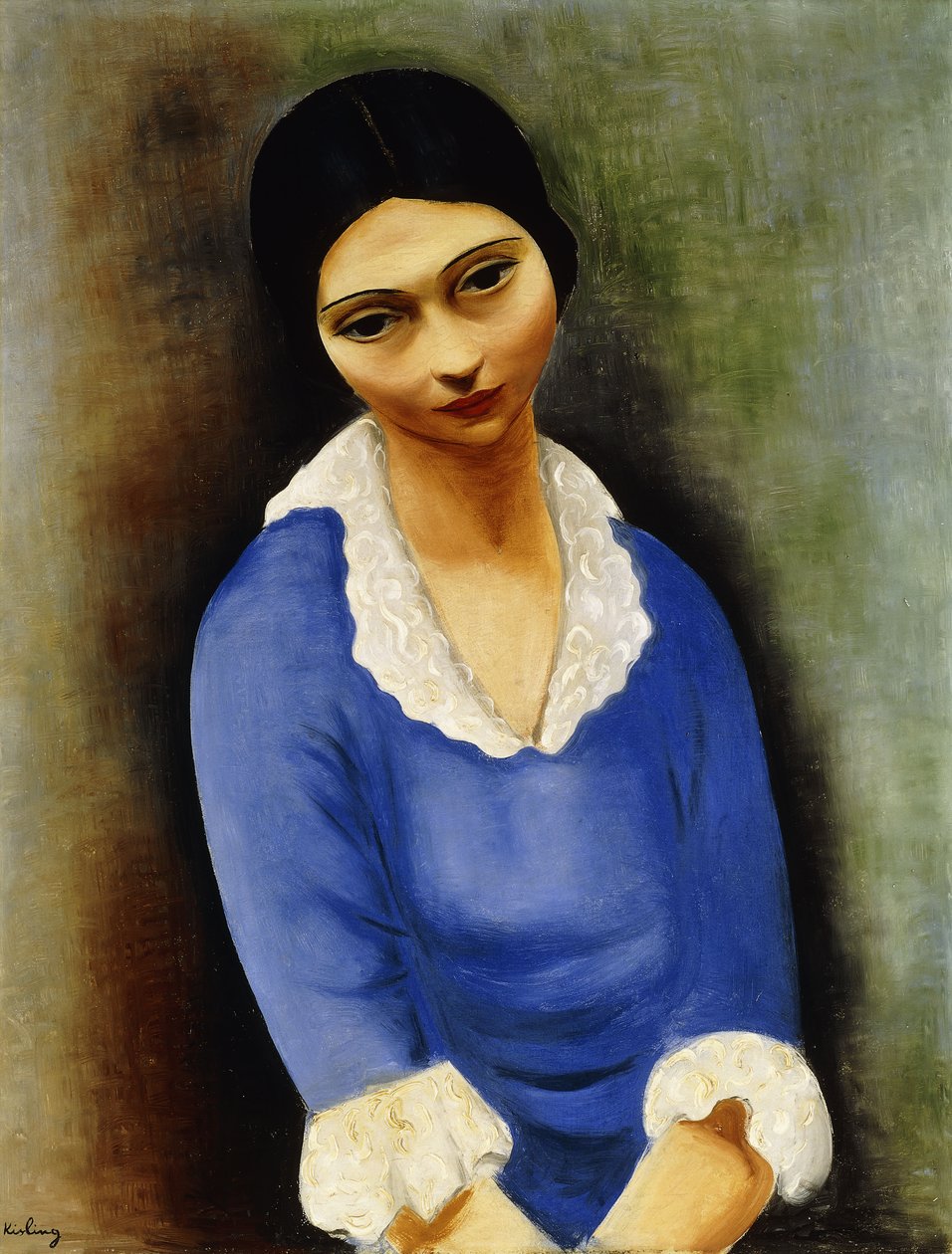 Porträtt av fru Brailowsky av Moise Kisling
