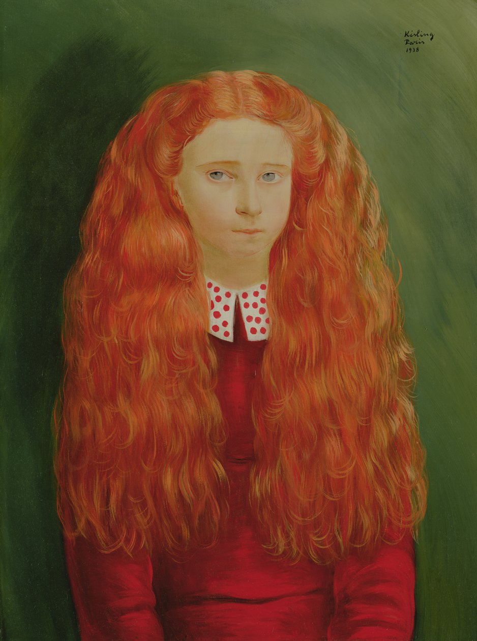 Porträtt av Rosine Fels av Moise Kisling