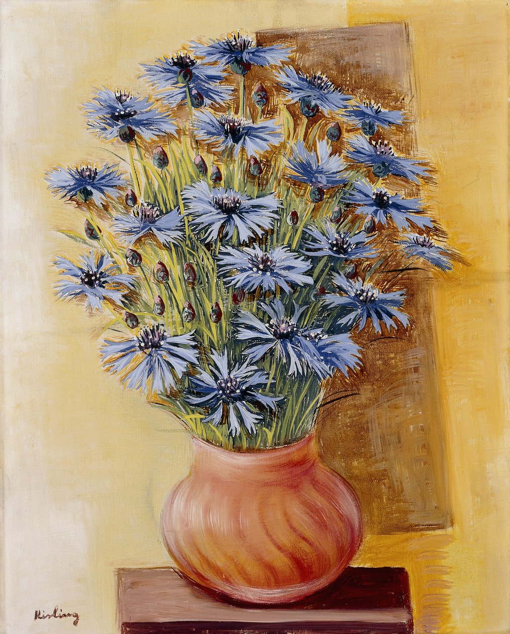 Vas med blommor av Moise Kisling