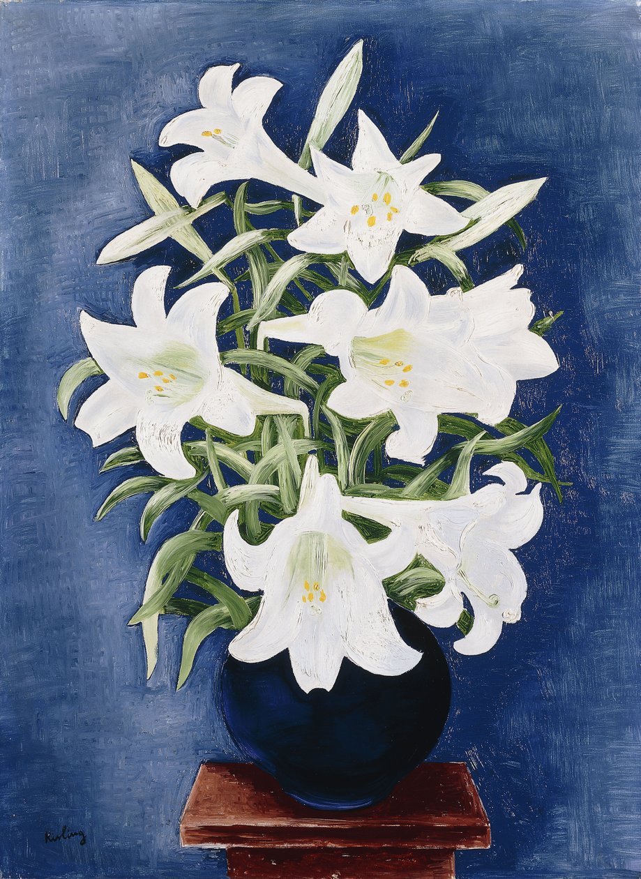 Vas av liljor; Vase de Lys av Moise Kisling