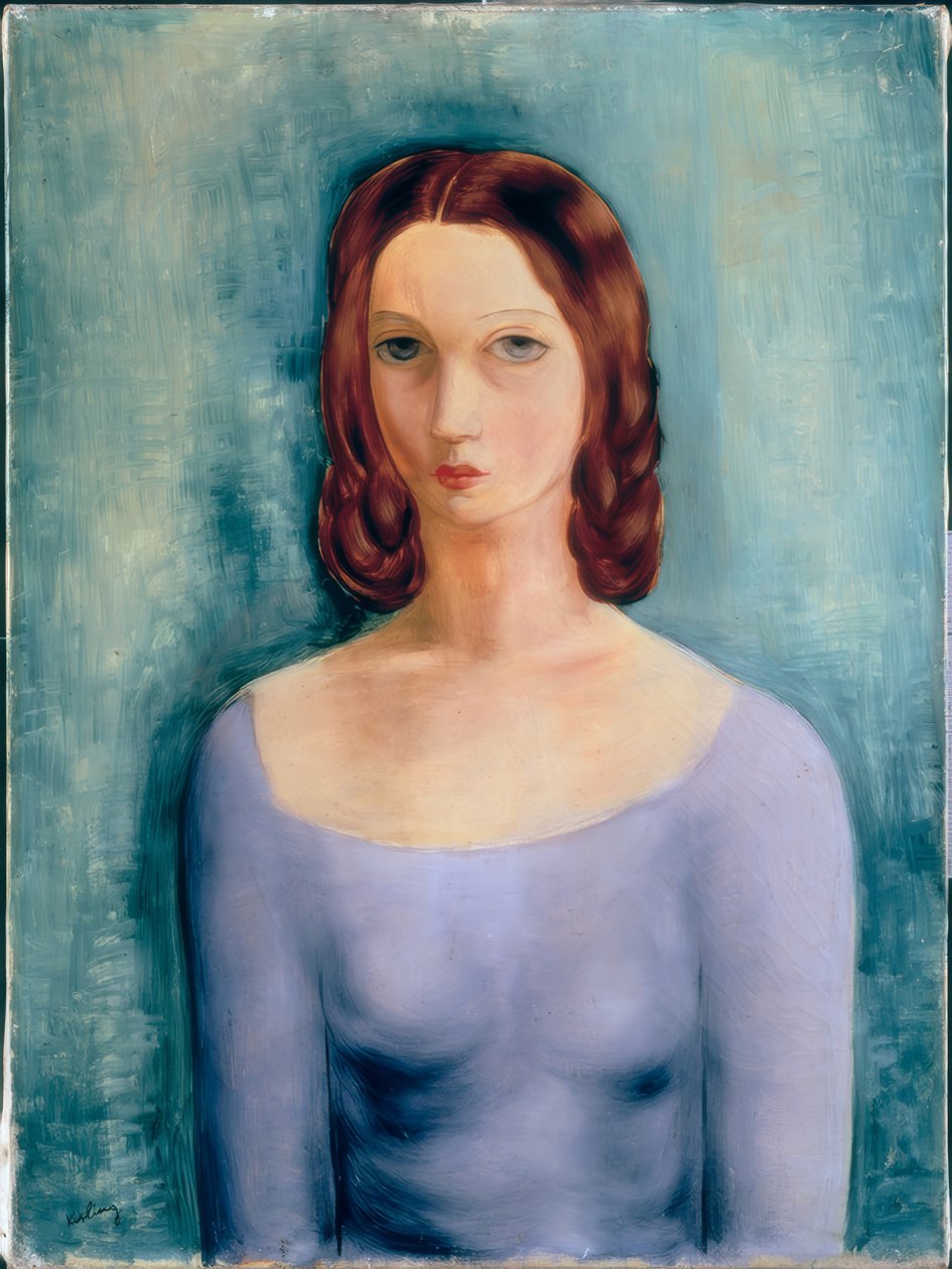 Ung kvinna av Moise Kisling
