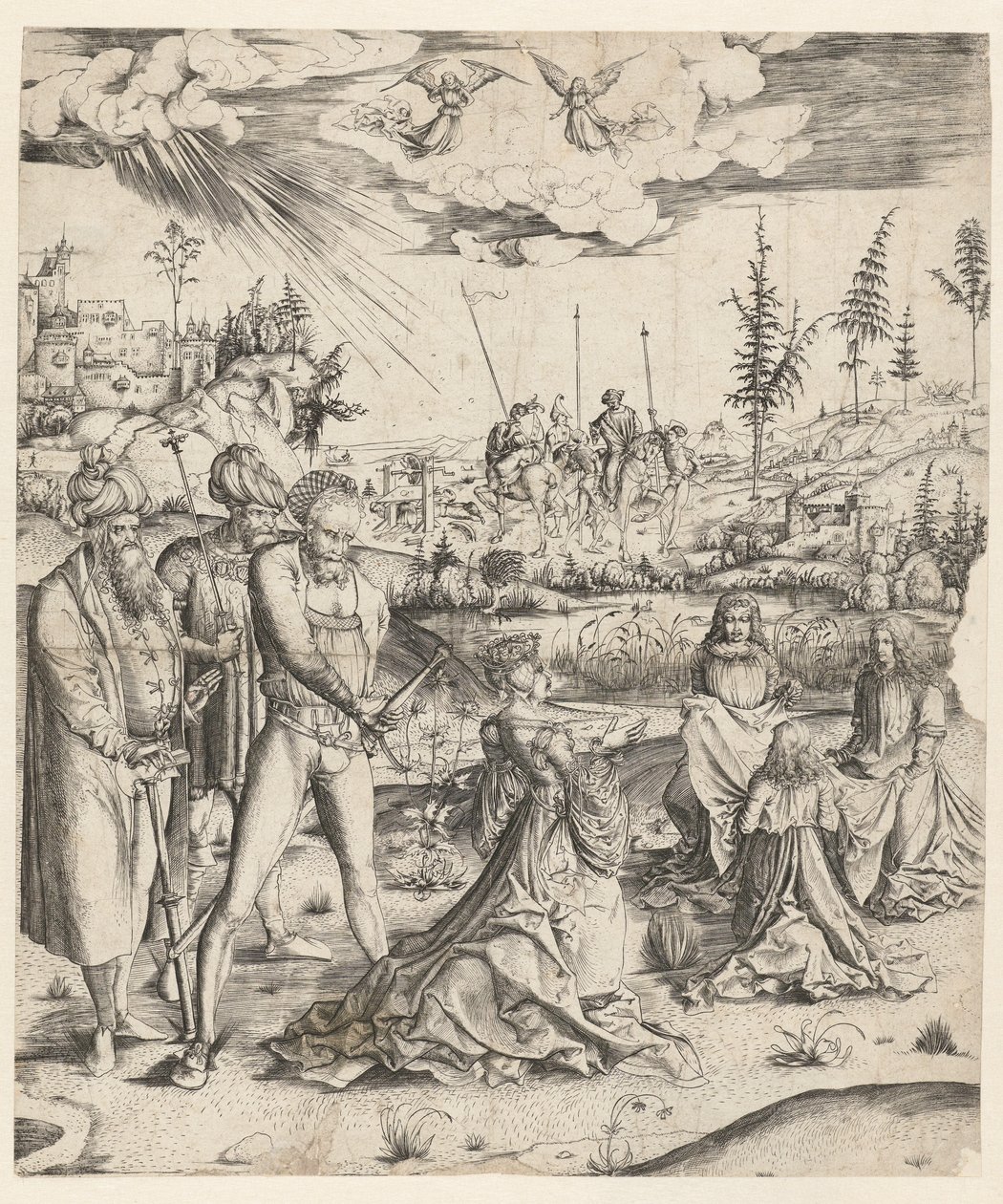 Sankta Katarinas martyrskap av Monogrammist MZ