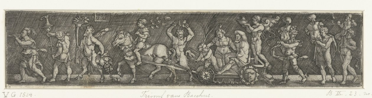 Triomf van Bacchus av Monogrammist VG